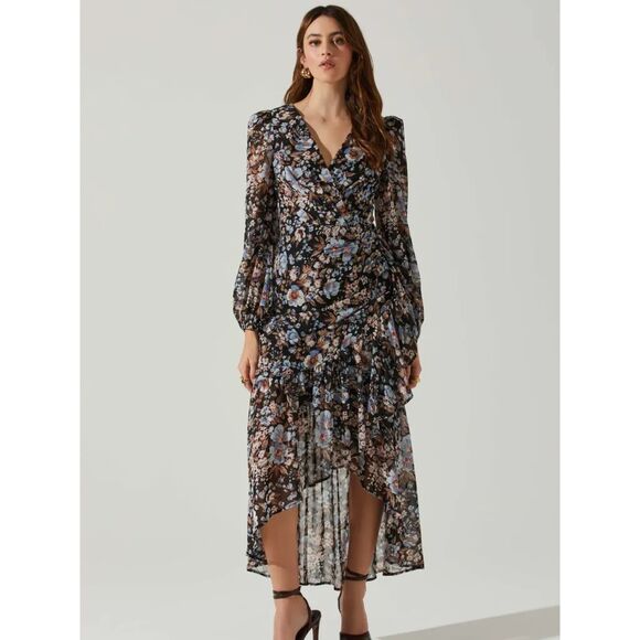 ASTR the Label Nalani Wrap Front Hi-Lo Dress | Size M - Picture 1 of 7